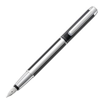 Pelikan Pura P40 Gümüş-Siyah Dolma Kalem