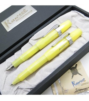 Kaweco Frosted Sport Açık Sarı Seti Roller Dolma Kalem