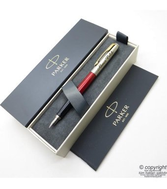 Parker Jotter Metal Kırmızı Gt Dolma Kalem