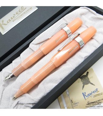 Kaweco Frosted Sport Şeftali Seti Roller Dolma Kalem