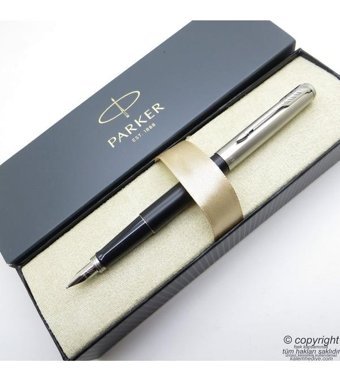 Parker Jotter Metal Siyah Dolma Kalem