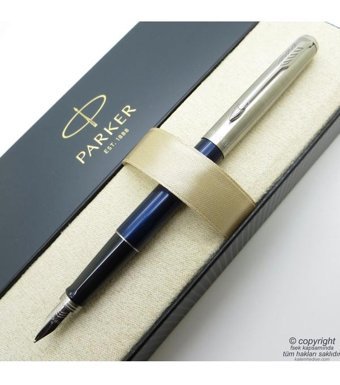 Parker Jotter Metal Mavi Dolma Kalem