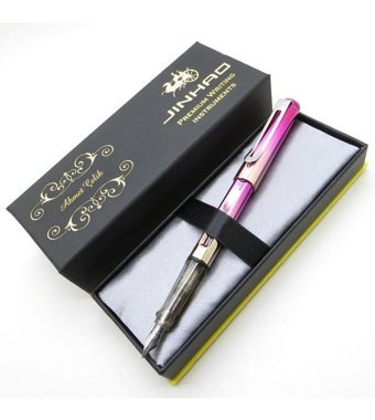 Jinhao Metalik Pembe Ebruli Dolma Kalem
