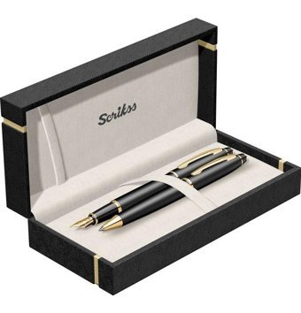 Scrikks 35 Siyah Altin -Tükemmez Set Dolma Kalem
