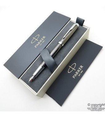 Parker Premium Titanyum Kurşun Gri l Dolma Kalem