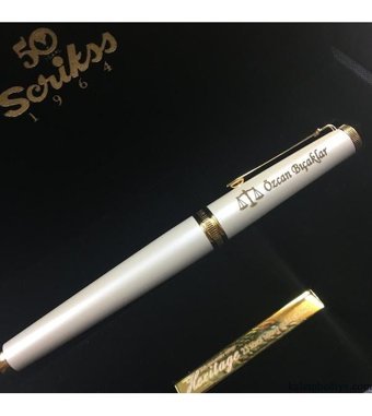 Scrikss Ritage Gold Krom Scrikss 50.Yıl Ism Dolma Kalem
