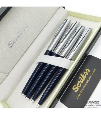 Scrikss 78 4'lü Set Lacivert Dolma Kalem