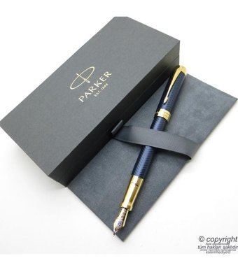 Parker Duofold Prestij Mavi C Vron Ct 18K Altın Uç Dolma Kalem