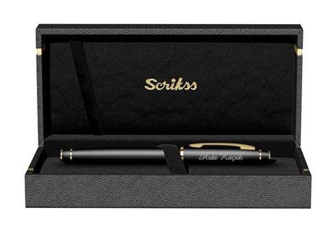 Scrikss Honour 35 Siyah Altın Dolma Kalem