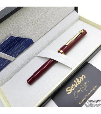 Scrikss 419 Bordo Altın - Scrikss Dolma Kalem