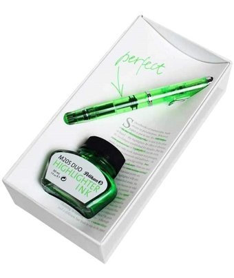 Pelikan M20.5D Duo Yeşil Highligter Set Dolma Kalem