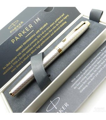 Parker Premium Saten Altın Dolma Kalem