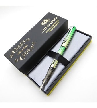 Jinhao Metalik Yeşil Ebruli Dolma Kalem