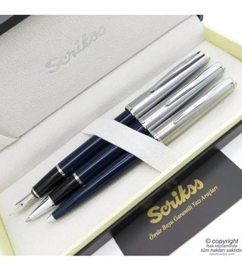 Scrikss 78 3'lü Set Lacivert Dolma Kalem