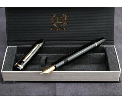 Parlak Siyah Bradley Brd74916 Dolma Kalem