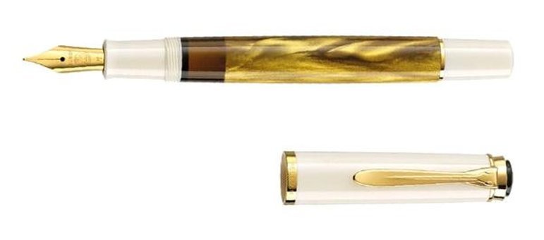 Pelikan M200 F Uç Gold Marbled 815154 Dolma Kalem