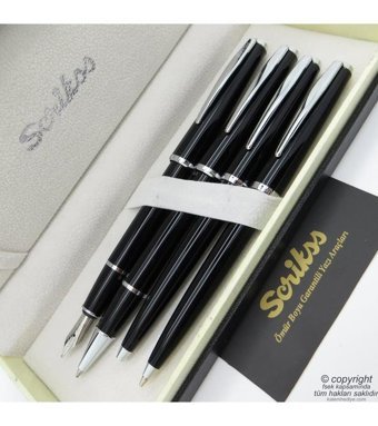 Scrikss 33 4'lü Set Siyah Dolma Kalem