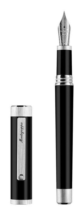 Montegrappa Zero Palladium Ip Medium Steel Nib Isz Dolma Kalem