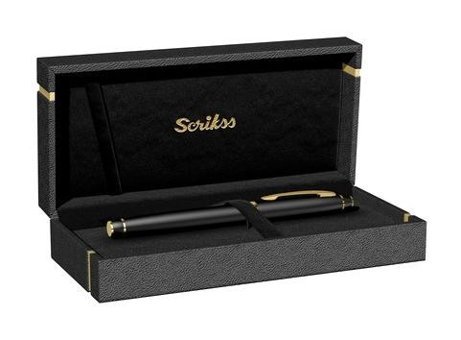 Scrikss Noble Mat Siyah Altın 35 Dolma Kalem