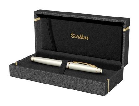 Scrikss Noble İnci Beyazı Dolma Kalem