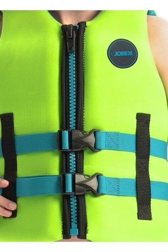 Jobe Neopren 50 Newton Fermuarlı Sertifikalı Çocuk Açık Yeşil Can Yeleği
