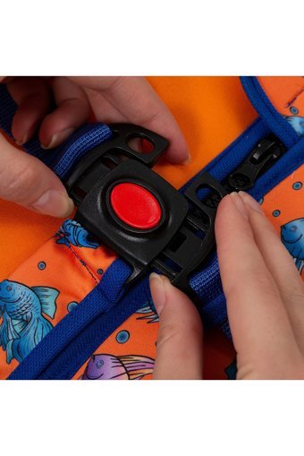 Babyjem Bj909 Fermuarlı Çocuk Turuncu Can Yeleği