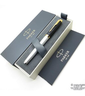 Parker Premium Mat Siyah Gri Dolma Kalem