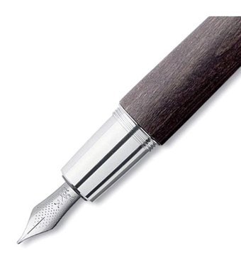 Faber-Castell E-Motion Krom Ahşap Siyah 148220 Dolma Kalem