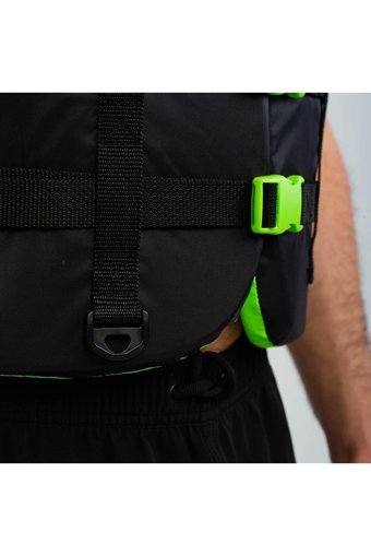 Jobe 50 Newton Fermuarlı Sertifikalı Profesyonel Yetişkin Yeşil - Siyah L - XL Can Yeleği