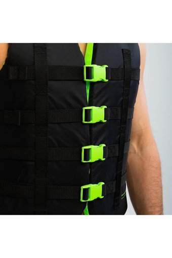 Jobe 50 Newton Fermuarlı Sertifikalı Profesyonel Yetişkin Yeşil - Siyah L - XL Can Yeleği