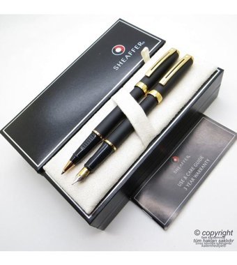 Sheaffer Prelude Mat Siyah Altın Dolma Kalem