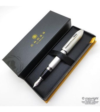 Cross At0706-3 Peerless 125 Brushed Platinyum Dolma Kalem