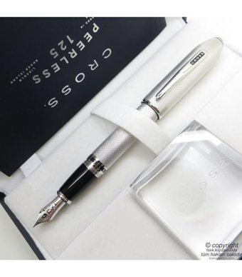 Cross At0706-3 Peerless 125 Brushed Platinyum Dolma Kalem