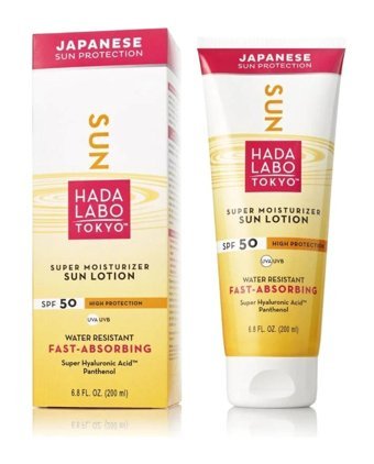 Hada Labo Tokyo Sun 50 Faktör Tüm Ciltler İçin Leke Karşıtı Nemlendirici Yağsız Suya Dayanıklı Yüz ve Vücut Güneş Losyonu 200 ml