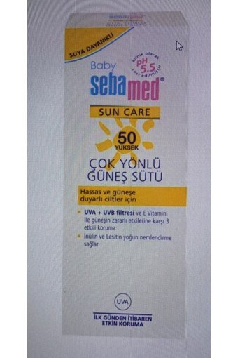Sebamed Sun Care 50 Faktör Hassas Ciltler İçin Leke Karşıtı Nemlendirici Yağsız Suya Dayanıklı Yüz ve Vücut Güneş Sütü 100 ml