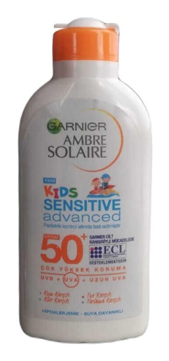 Garnier 50 Faktör Hassas Ciltler İçin Nemlendirici Suya Dayanıklı Yüz ve Vücut Güneş Kremi 200 ml