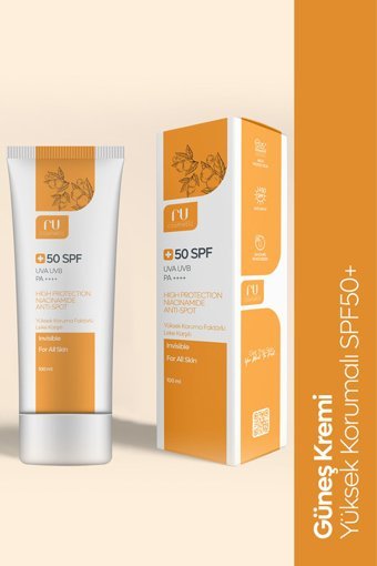 Ru Cosmetic 50 Faktör Tüm Ciltler İçin Nemlendirici Suya Dayanıklı Yüz Güneş Kremi 100 ml