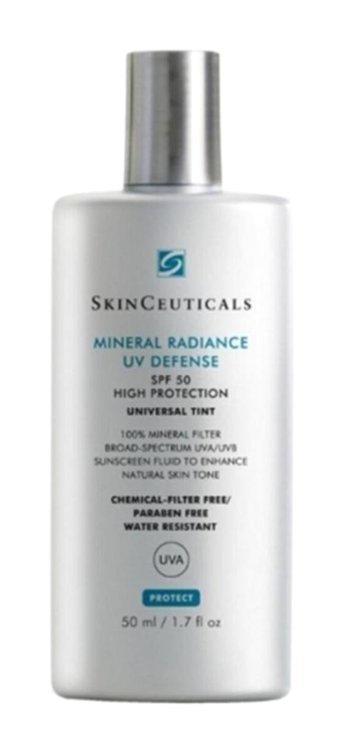 Skinceuticals Mineral Radiance 50 Faktör Tüm Ciltler İçin Leke Karşıtı Nemlendirici Yağsız Suya Dayanıklı Yüz ve Vücut Güneş Kremi 50 ml