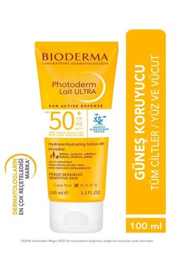 Bioderma Photoderm 50 Faktör Tüm Ciltler İçin Leke Karşıtı Nemlendirici Yağsız Suya Dayanıklı Yüz Güneş Kremi 100 ml