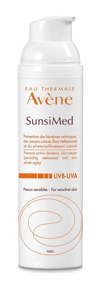 Avène Sunsimed 50 Faktör Tüm Ciltler İçin Nemlendirici Suya Dayanıklı Yüz Güneş Kremi 80 ml