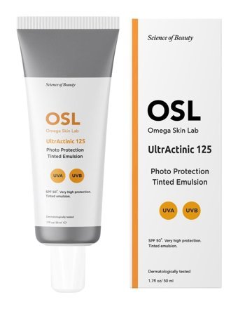 Osl Omega Skin Lab 125 Faktör Tüm Ciltler İçin Leke Karşıtı Nemlendirici Yağsız Suya Dayanıklı Yüz ve Vücut Güneş Kremi 50 ml