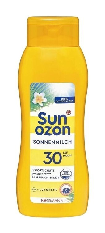 Sunozon 30 Faktör Hassas Ciltler İçin Nemlendirici Suya Dayanıklı Yüz ve Vücut Güneş Sütü 400 ml
