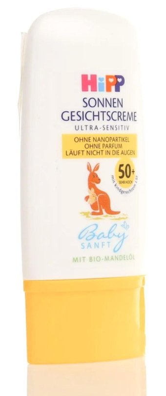 Hipp 50 Faktör Tüm Ciltler İçin Leke Karşıtı Nemlendirici Yağsız Suya Dayanıklı Yüz Güneş Kremi 30 ml