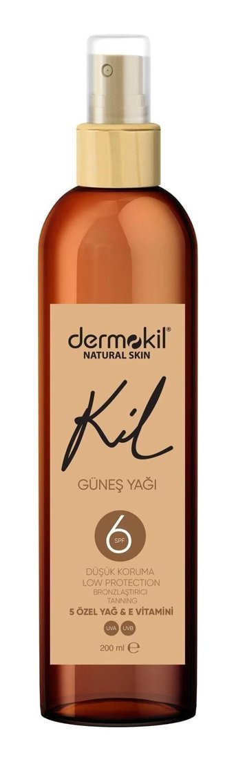 Dermokil Natural Sun 50 Faktör Tüm Ciltler İçin Leke Karşıtı Nemlendirici Yağsız Suya Dayanıklı Yüz ve Vücut Güneş Kremi 200 ml