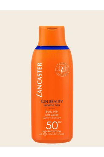 Lancaster Sun 50 Faktör Tüm Ciltler İçin Leke Karşıtı Nemlendirici Yağsız Suya Dayanıklı Yüz ve Vücut Güneş Sütü 175 ml