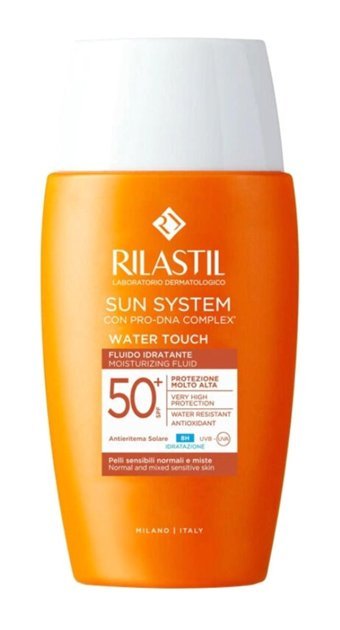 Rilastil Water Touch 50 Faktör Tüm Ciltler İçin Nemlendirici Suya Dayanıklı Yüz Güneş Kremi 50 ml