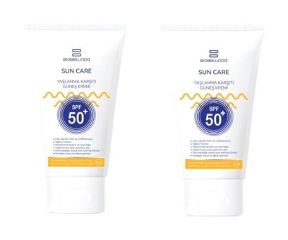 Biobellinda Anti Aging 50 Faktör Tüm Ciltler İçin Leke Karşıtı Nemlendirici Yaşlanma Karşıtı Yağsız Suya Dayanıklı Yüz ve Vücut Güneş Kremi 50 ml