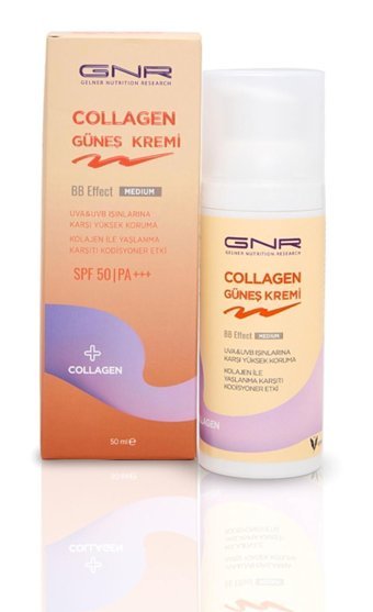 Gnr Gelner Nutrition Research Renkli 50 Faktör Tüm Ciltler İçin Nemlendirici Kapatıcılı Suya Dayanıklı Yüz Güneş Kremi 50 ml
