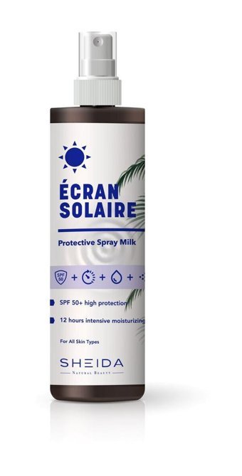 Sheida 50 Faktör Tüm Ciltler İçin Nemlendirici Suya Dayanıklı Yüz Güneş Kremi 200 ml