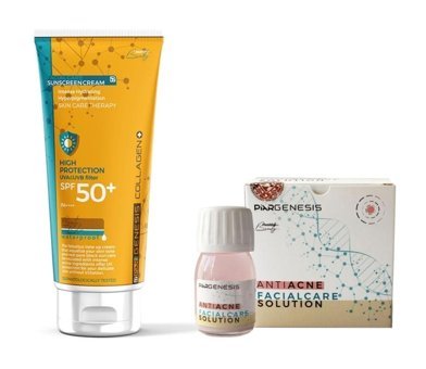 Piar Genesis Renkli 50 Faktör Tüm Ciltler İçin Leke Karşıtı Nemlendirici Yağsız Suya Dayanıklı Yüz ve Vücut Güneş Kremi 75 ml